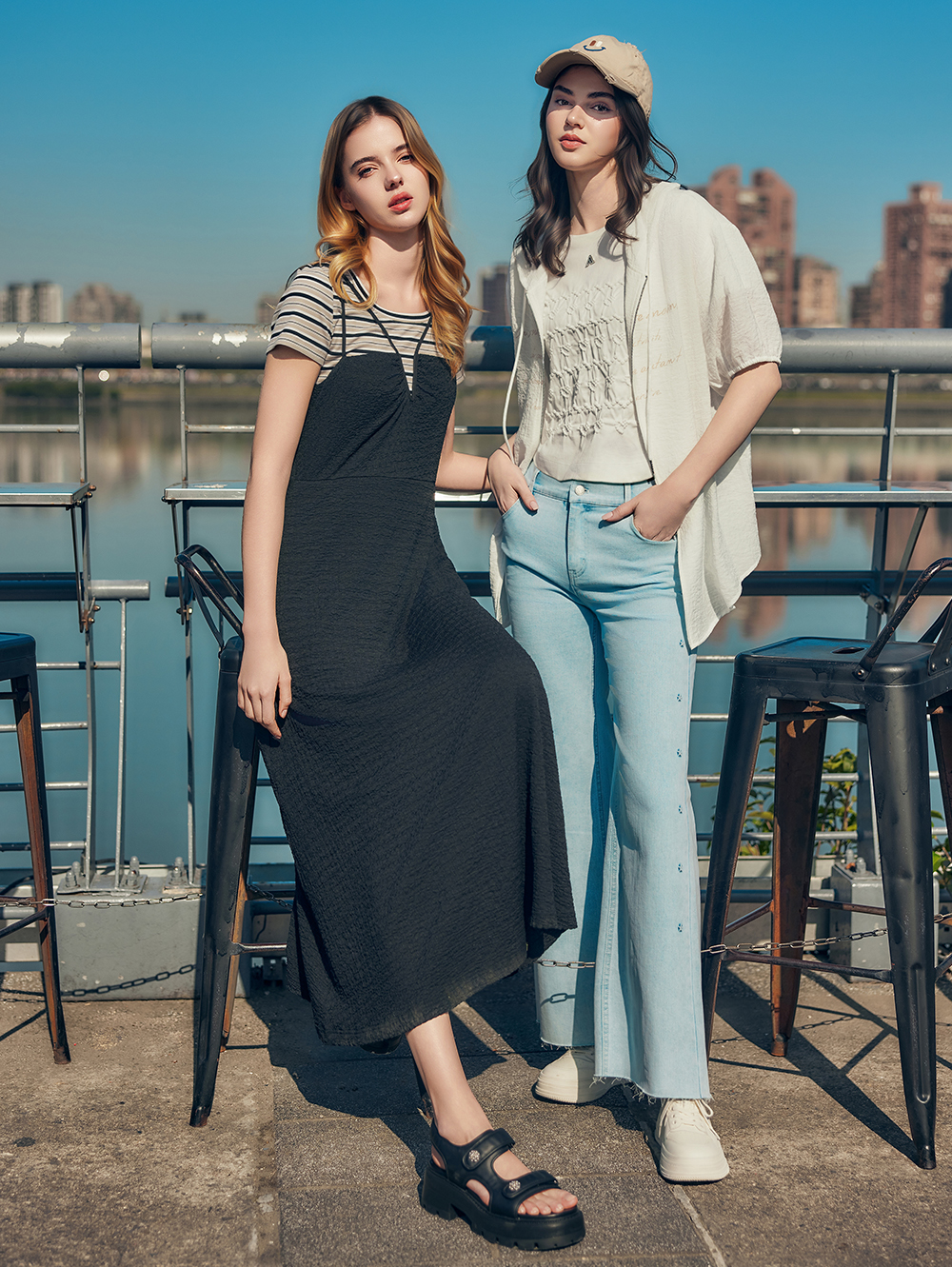 abito休閒吊帶A字連身洋裝