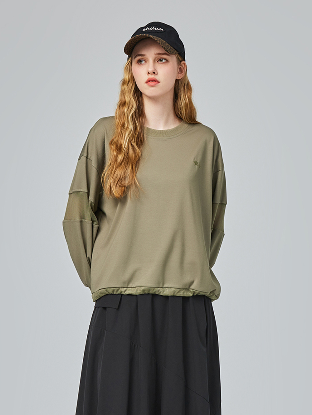 abito圓領特殊剪裁上衣