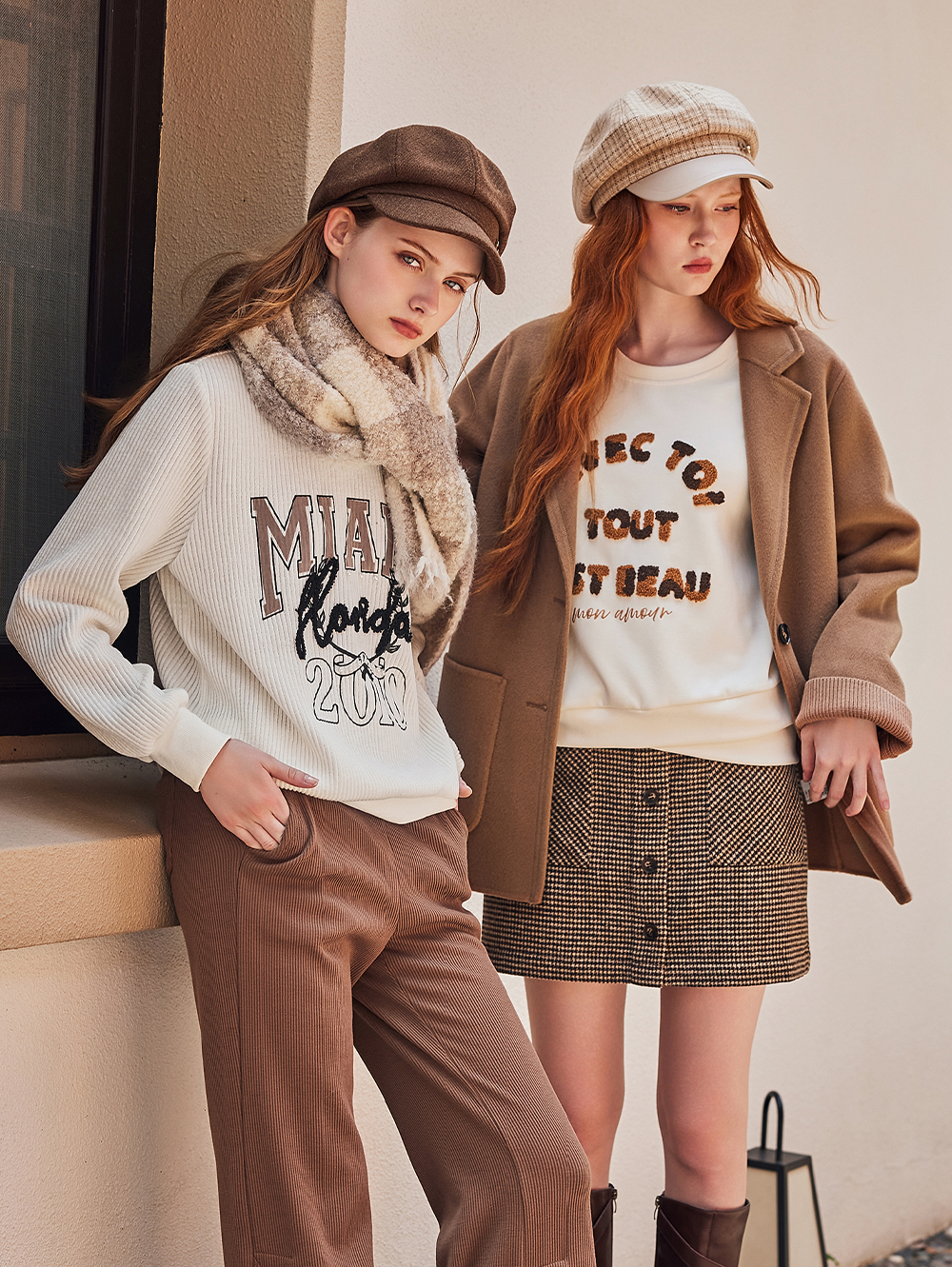 abito休閒字樣刺繡上衣