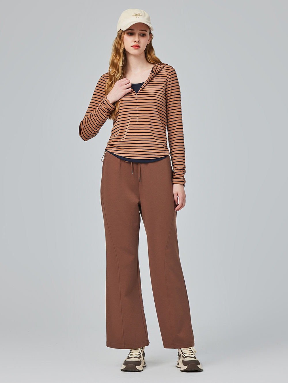 abito雲朵鬆緊抽繩寬褲