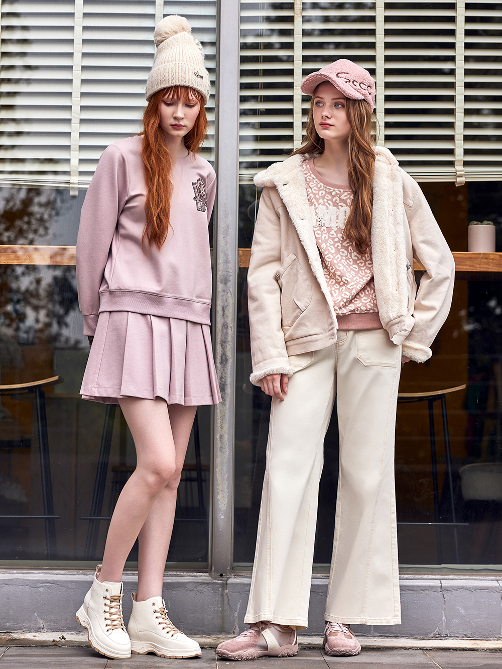 abito高腰雙釦牛仔寬褲