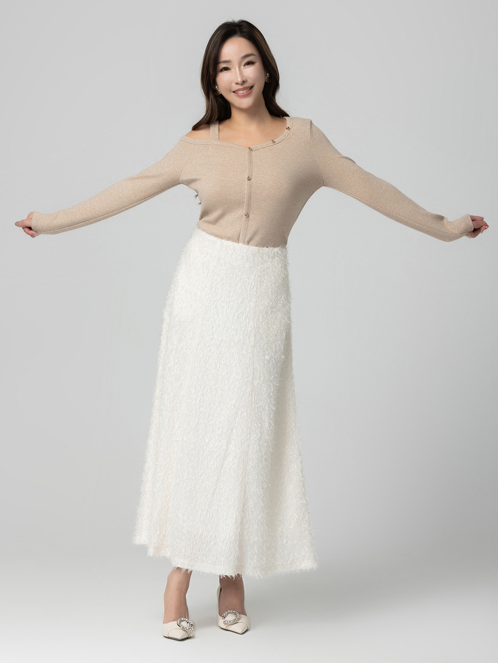 CHANG YU x abito時髦亮片A字短裙