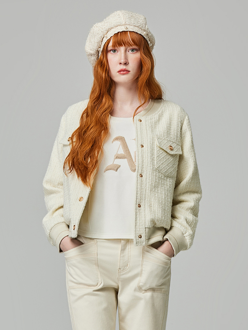 abito小香菱格紋外套