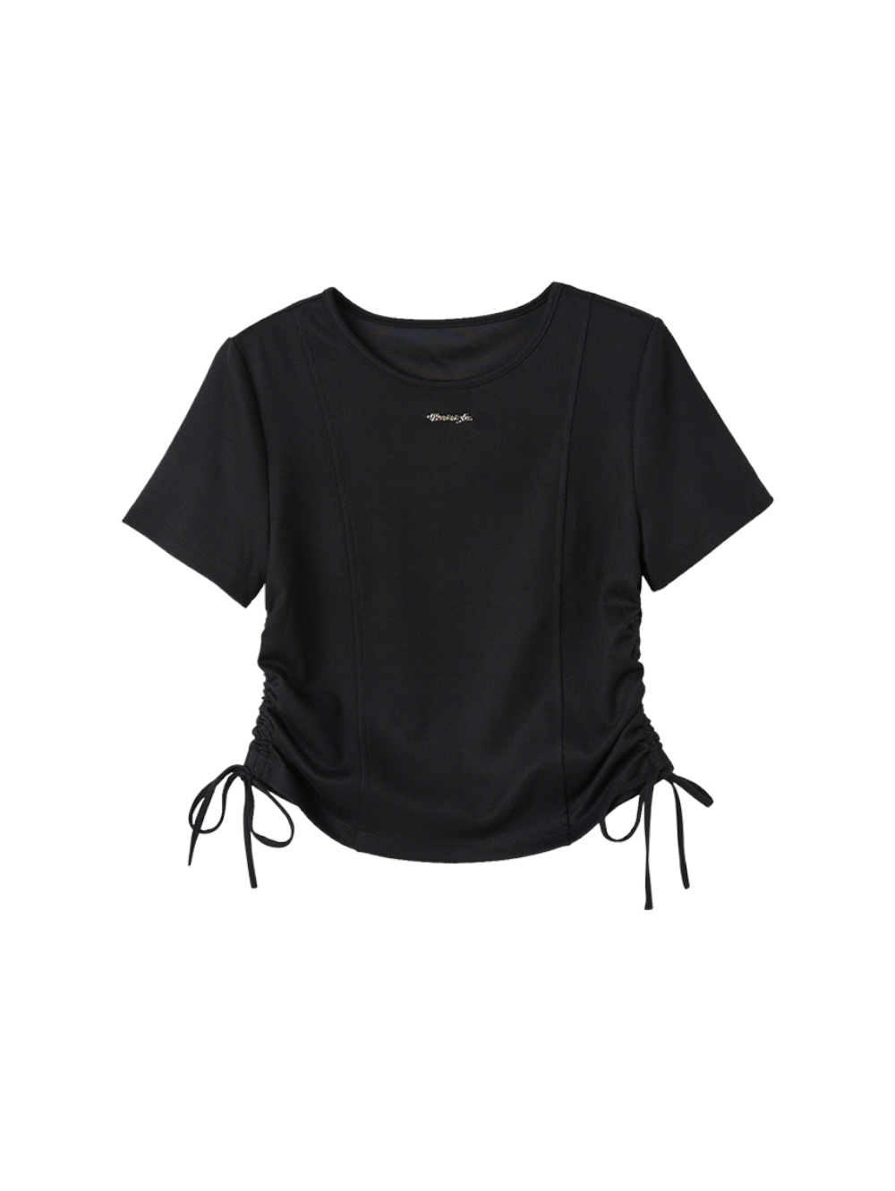 DITA特殊剪接抽繩T恤