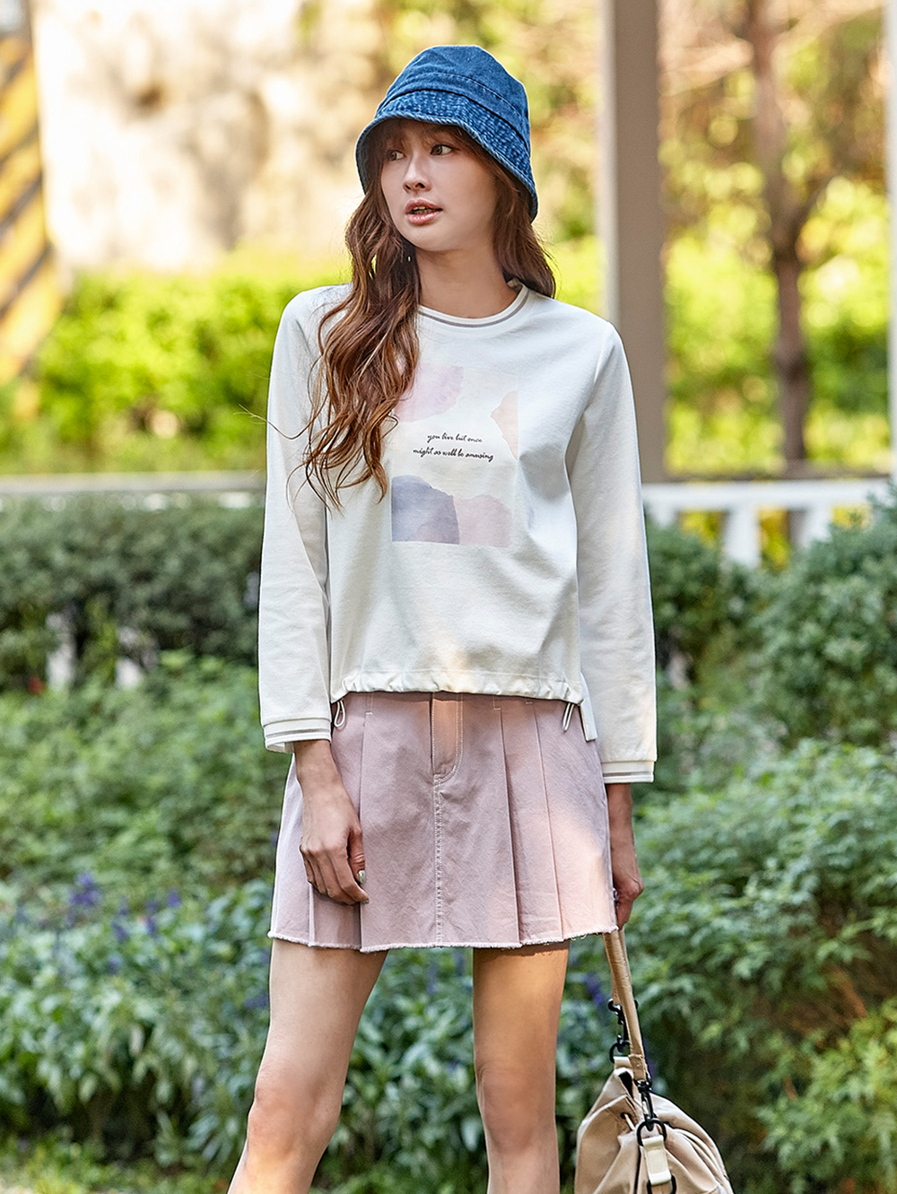 DITA海軍風丹寧短裙