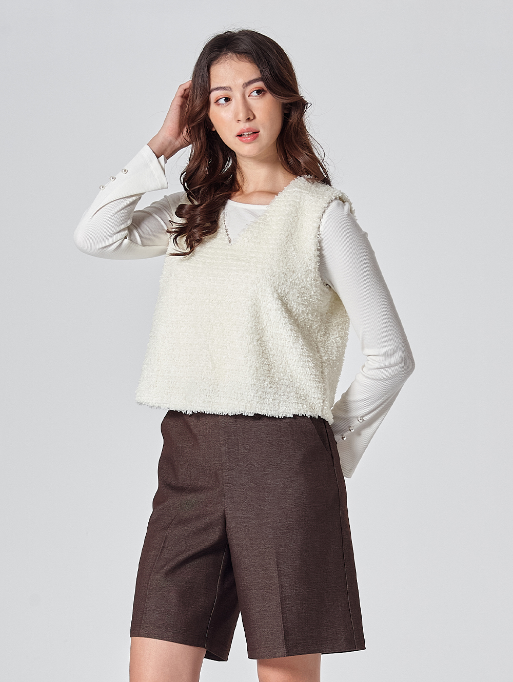 DITA兩件式浪漫花紗背心上衣