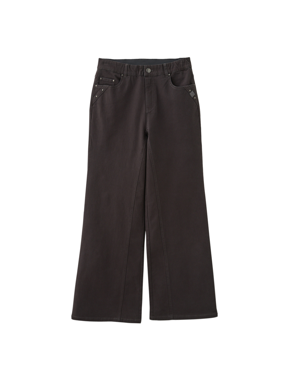 DITA愛心縫線小喇叭寬褲