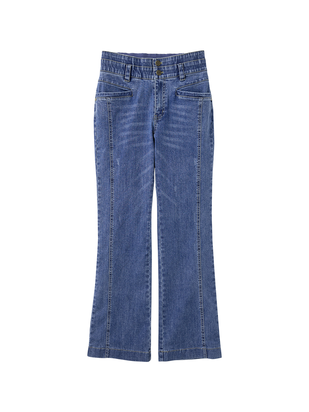 DITA氣質修身牛仔小喇叭褲