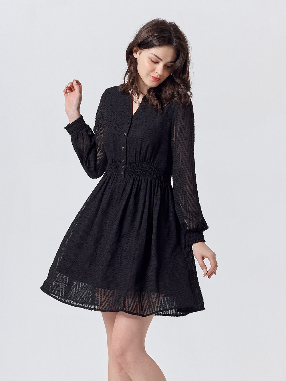 DITA浪漫薄紗組織短洋裝