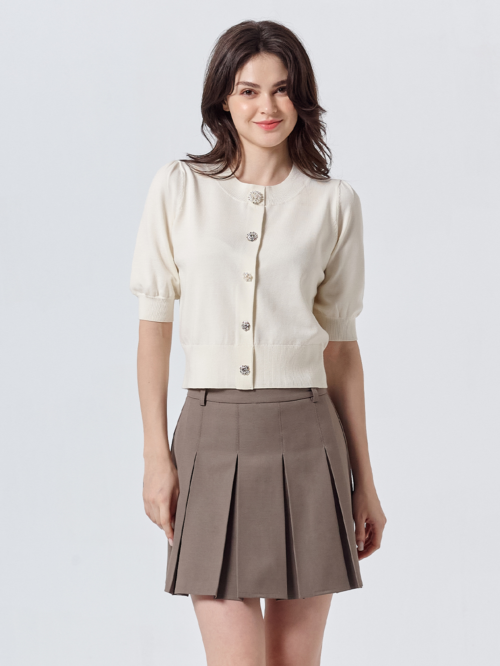 DITA甜美小公主澎袖針織上衣