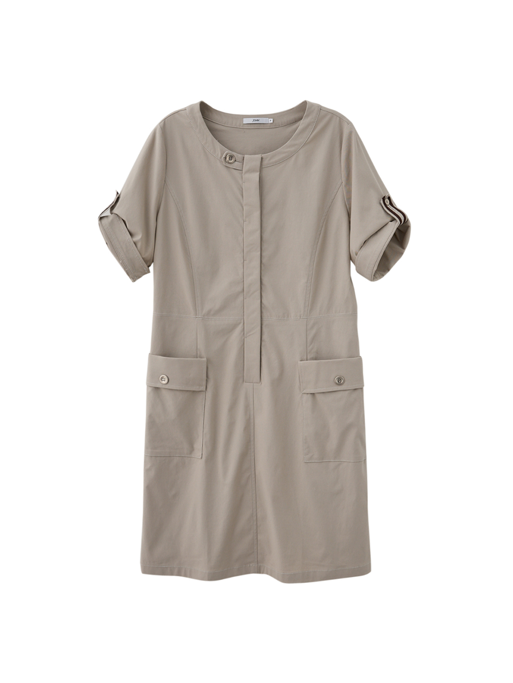 JOAN職裝必備彈力冰涼紗短洋裝