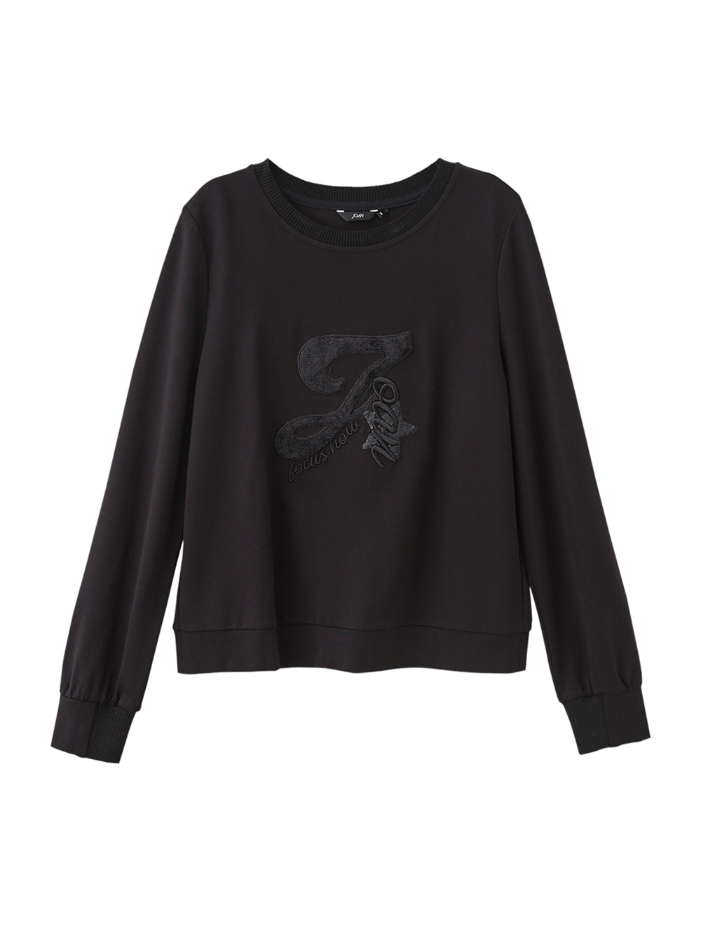 JOAN溫暖毛毛圖文彈性上衣