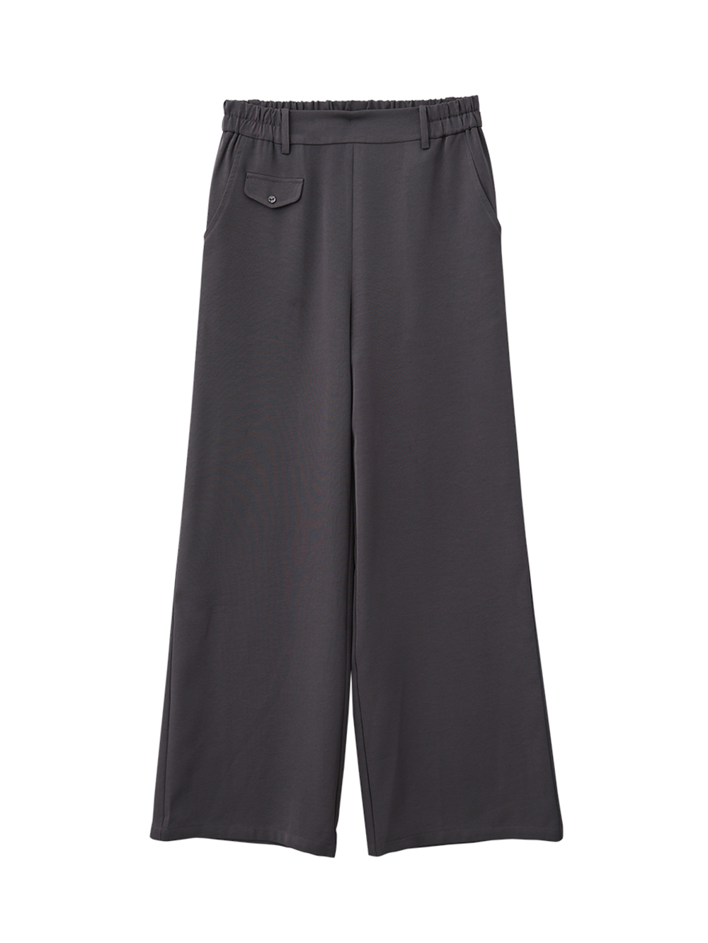 JOAN啞光軟料直寬褲