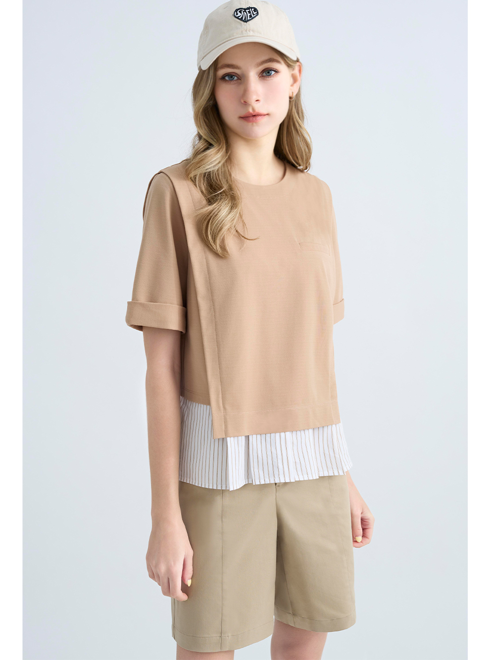 JOAN棉質彈性五分短褲