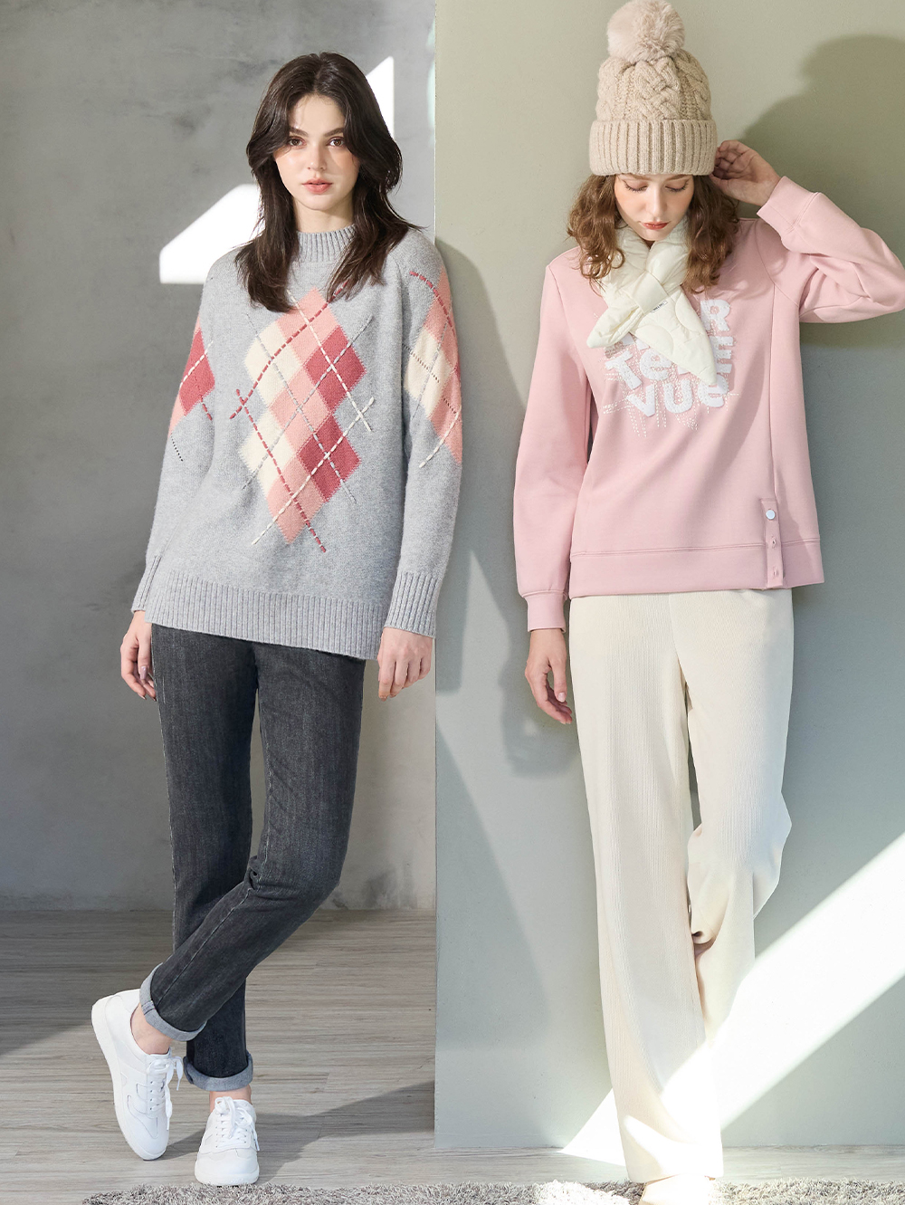 JOAN彈性腰頭合身牛仔褲