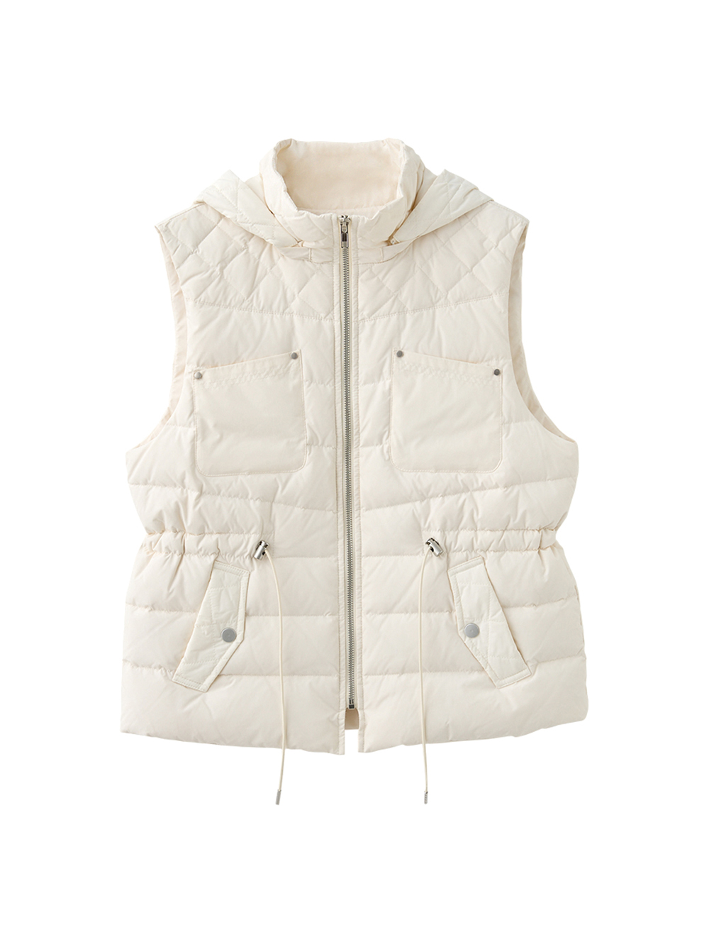 JOAN質感連帽鴨絨背心