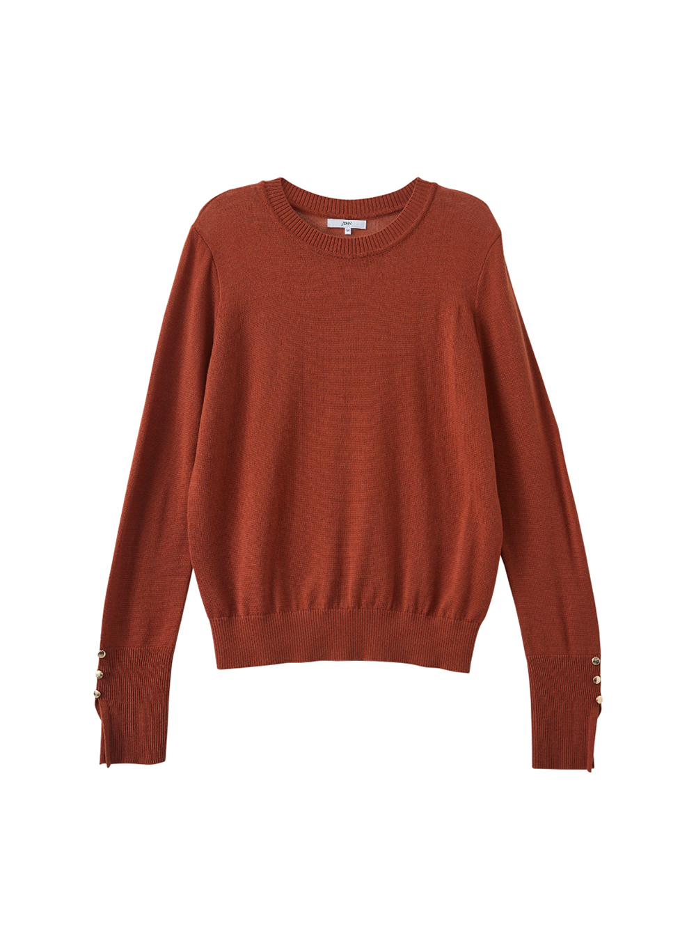 JOAN微透視層次感針織打底上衣