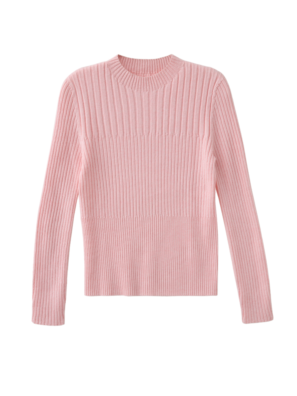 JOAN彈性坑條針織上衣