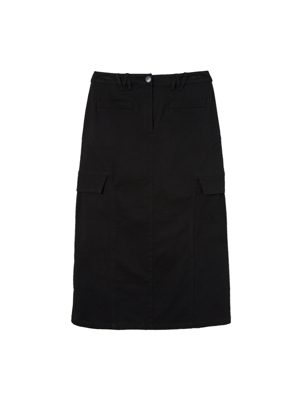 DE NOVO水洗面感造型鉛筆裙