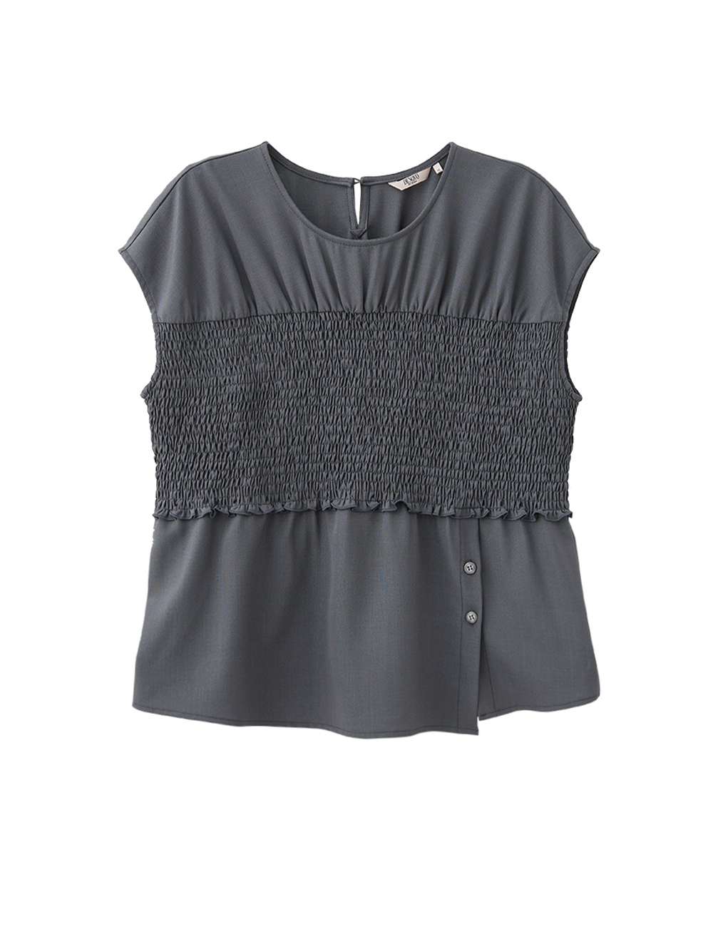 DE NOVO質感車線馬甲式造型上衣