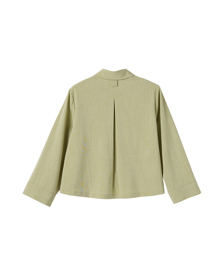 abito棉麻感襯衫式外套