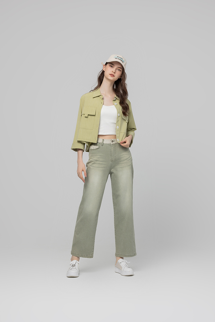 abito棉麻感襯衫式外套