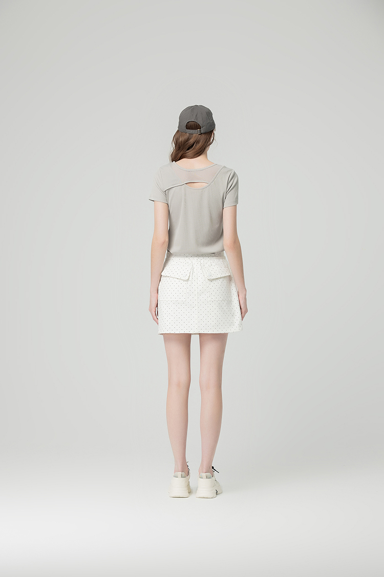 abito金屬拉鍊A字短裙