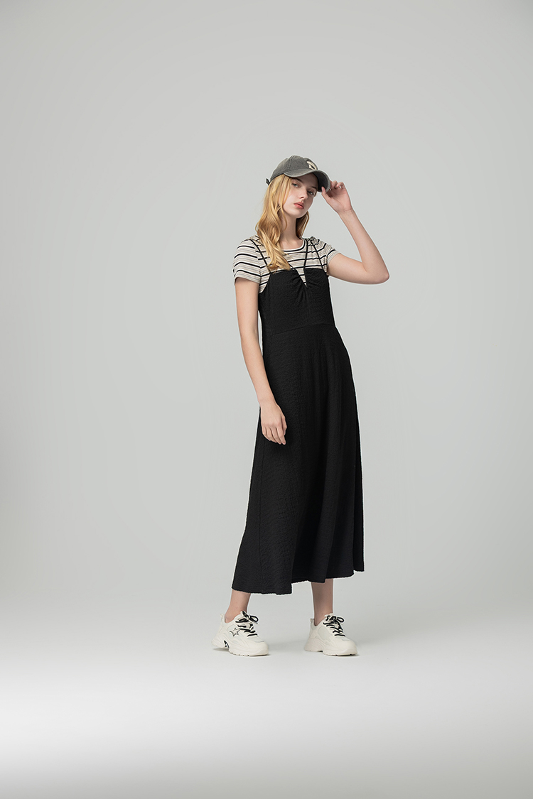 abito休閒吊帶A字連身洋裝