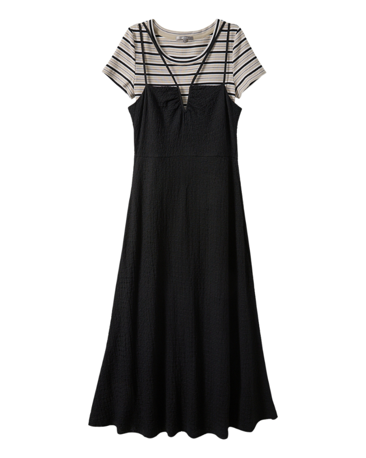 abito休閒吊帶A字連身洋裝