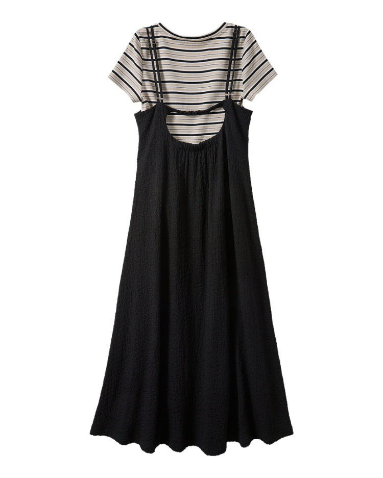 abito休閒吊帶A字連身洋裝