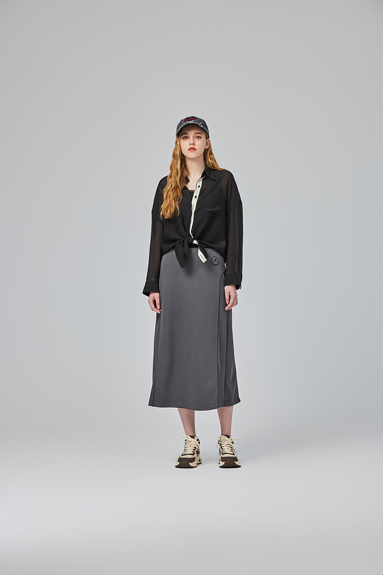 abito親膚綁帶長袖襯衫