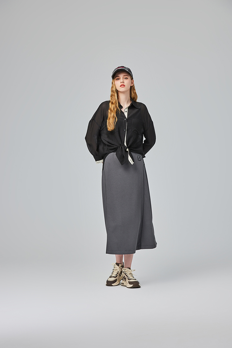 abito親膚綁帶長袖襯衫