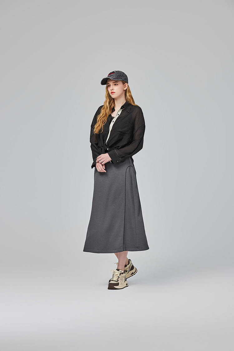 abito親膚綁帶長袖襯衫