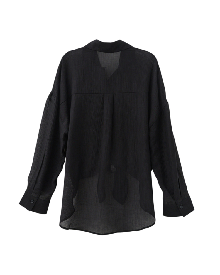 abito親膚綁帶長袖襯衫