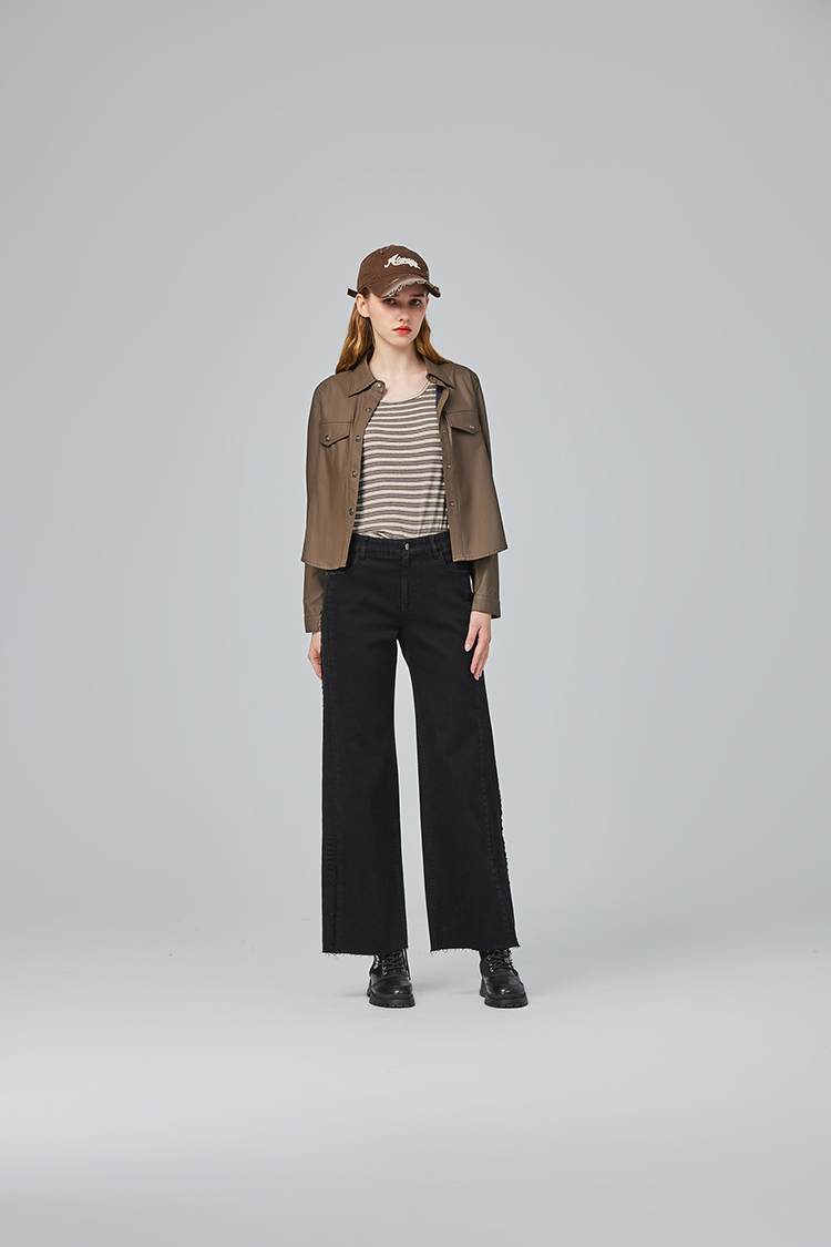 abito秋季皮革兩件式襯衫