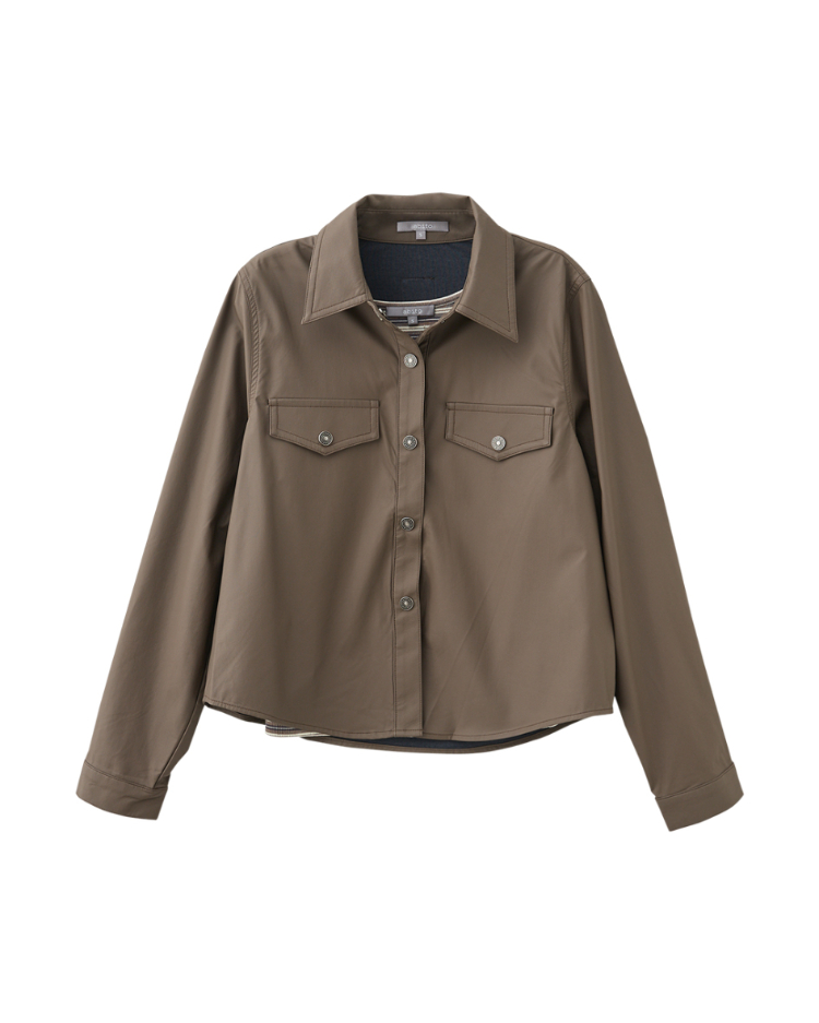 abito秋季皮革兩件式襯衫