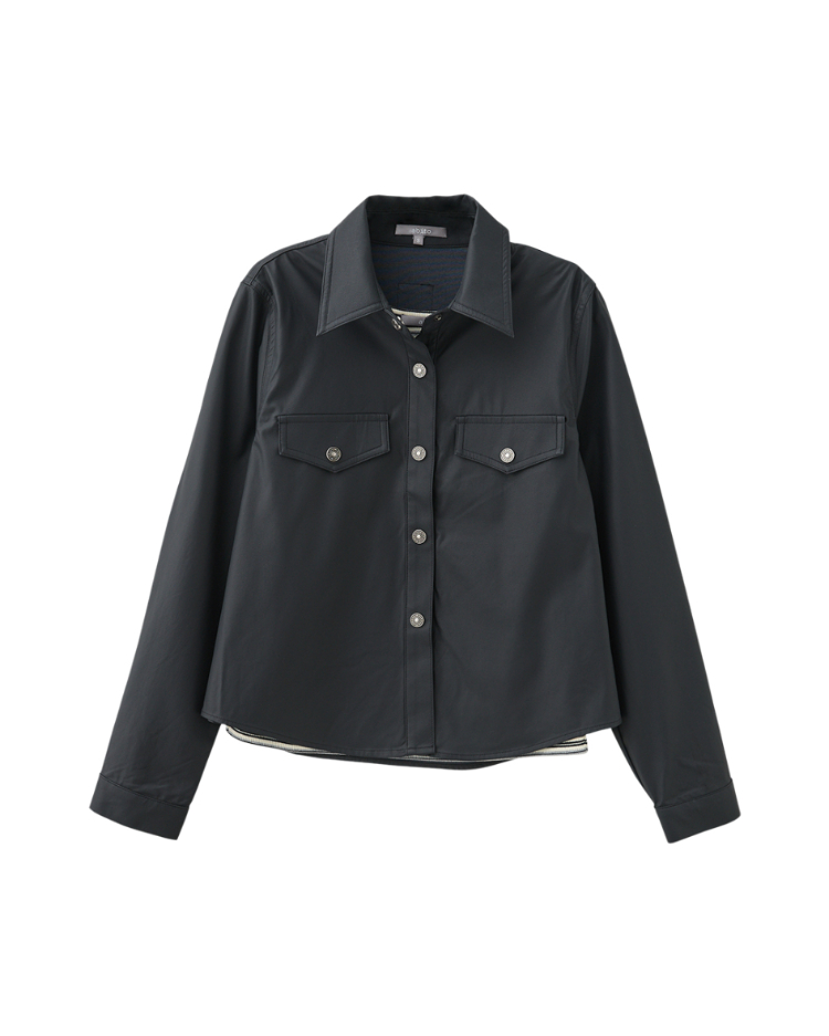 abito秋季皮革兩件式襯衫