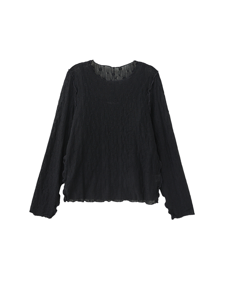 abito氣質透膚蕾絲兩件式上衣