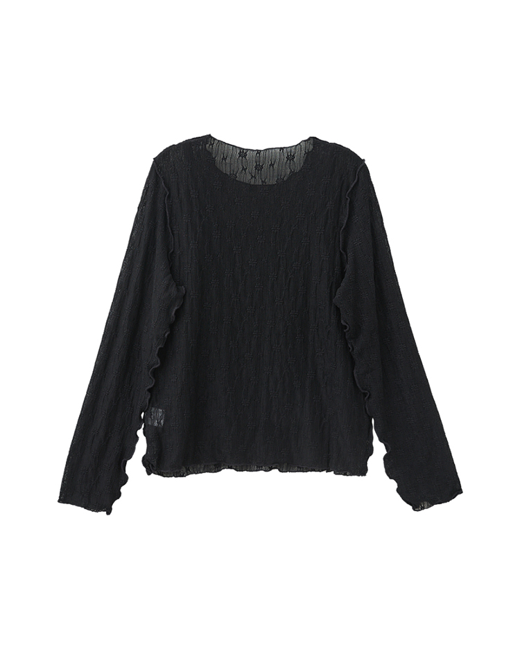 abito氣質透膚蕾絲兩件式上衣