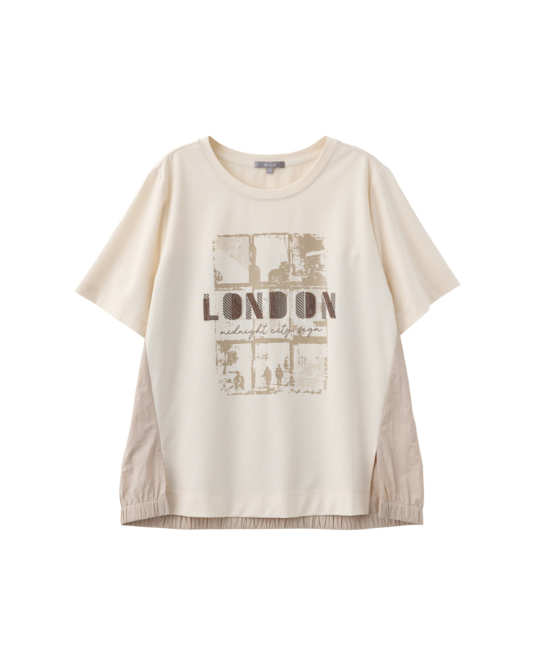 abito休閒英文印字短袖上衣