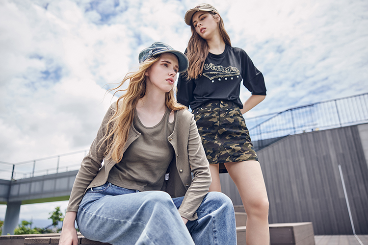 abito甜美條紋針織兩件式上衣