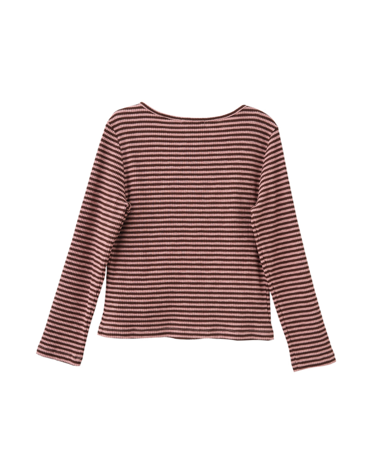 abito甜美條紋針織兩件式上衣