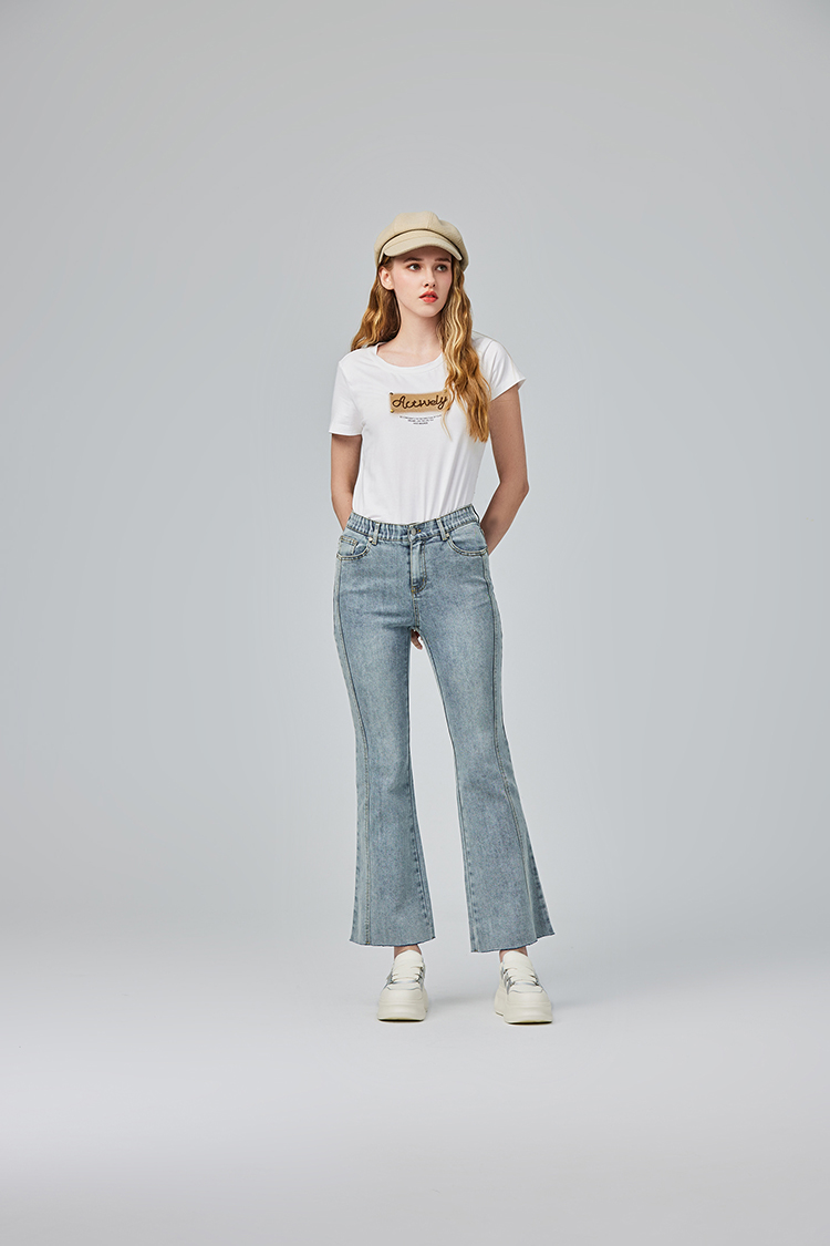 abito休閒字母刺繡上衣