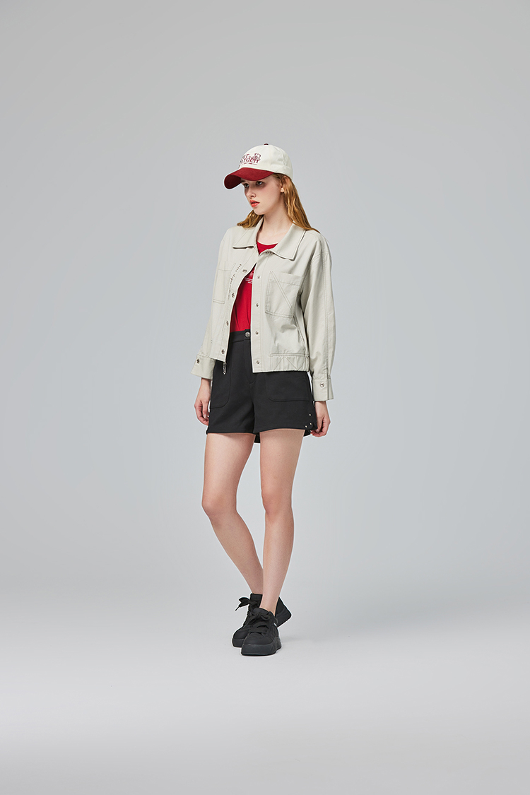 abito休閒字母刺繡上衣