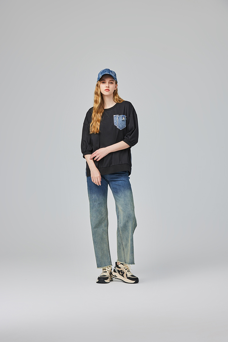 abito造型丹寧口袋休閒上衣