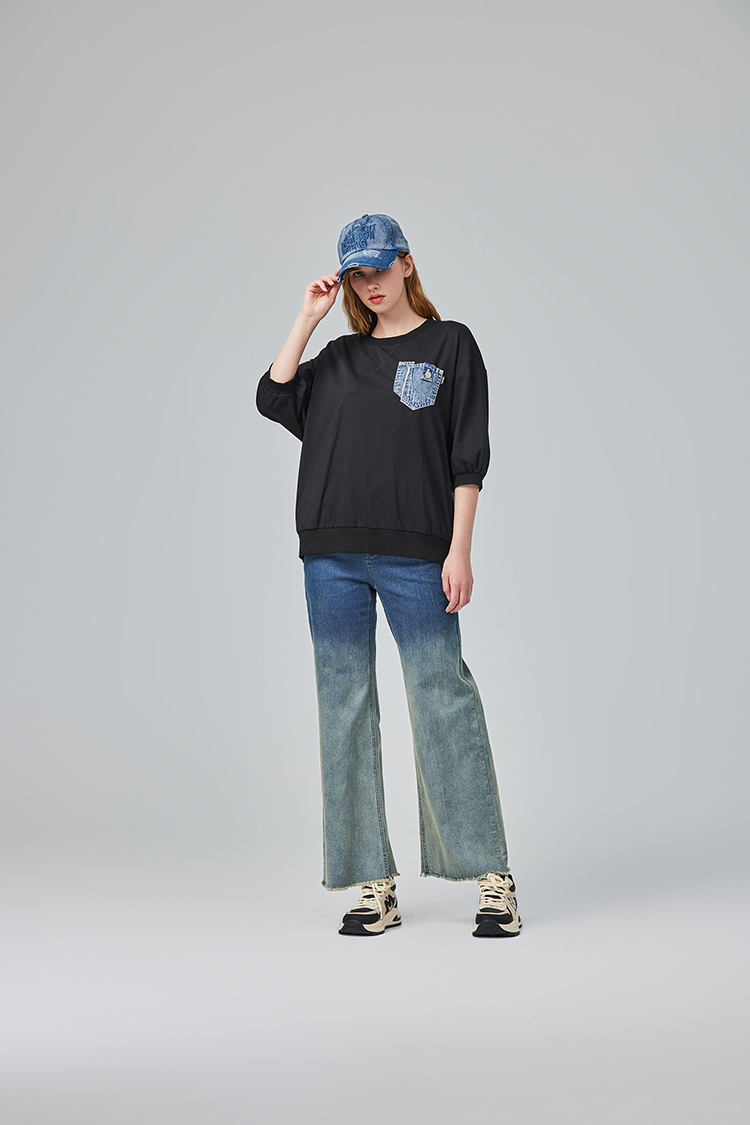 abito造型丹寧口袋休閒上衣