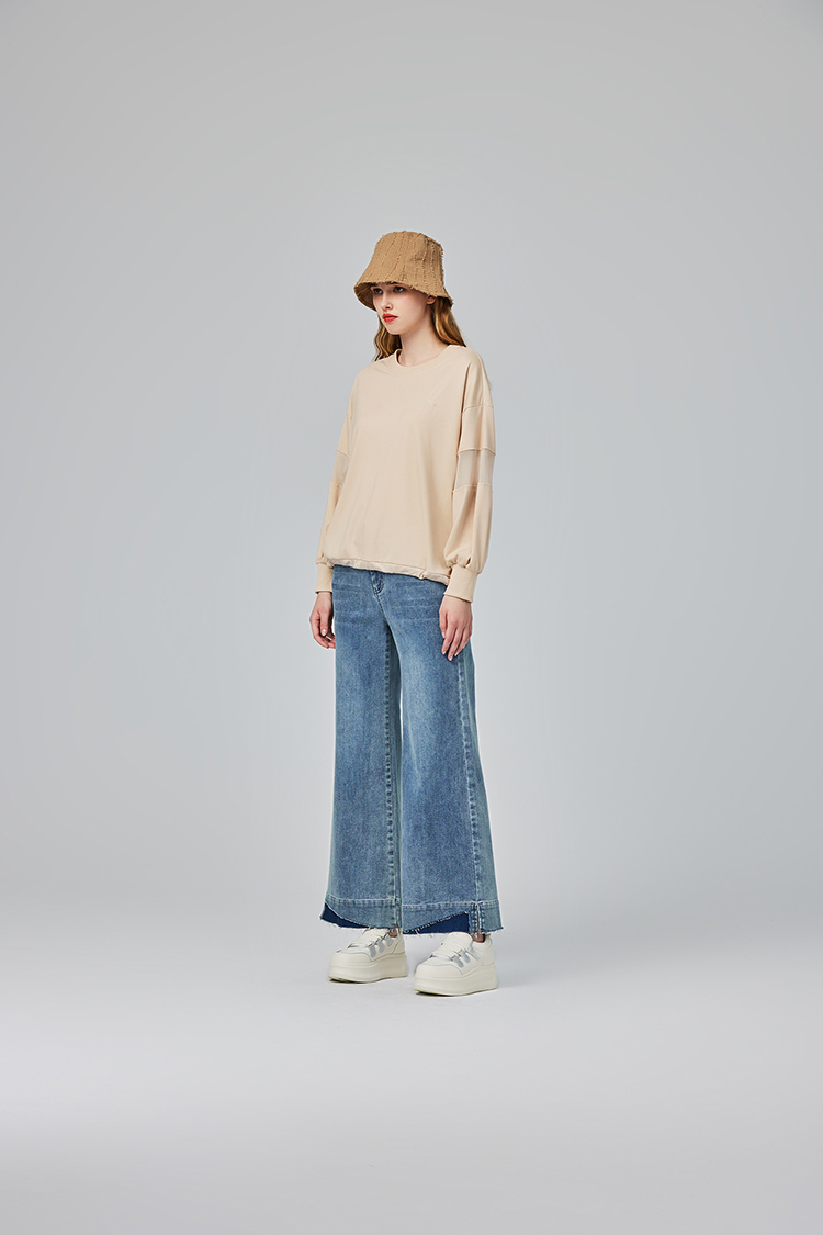 abito圓領特殊剪裁上衣