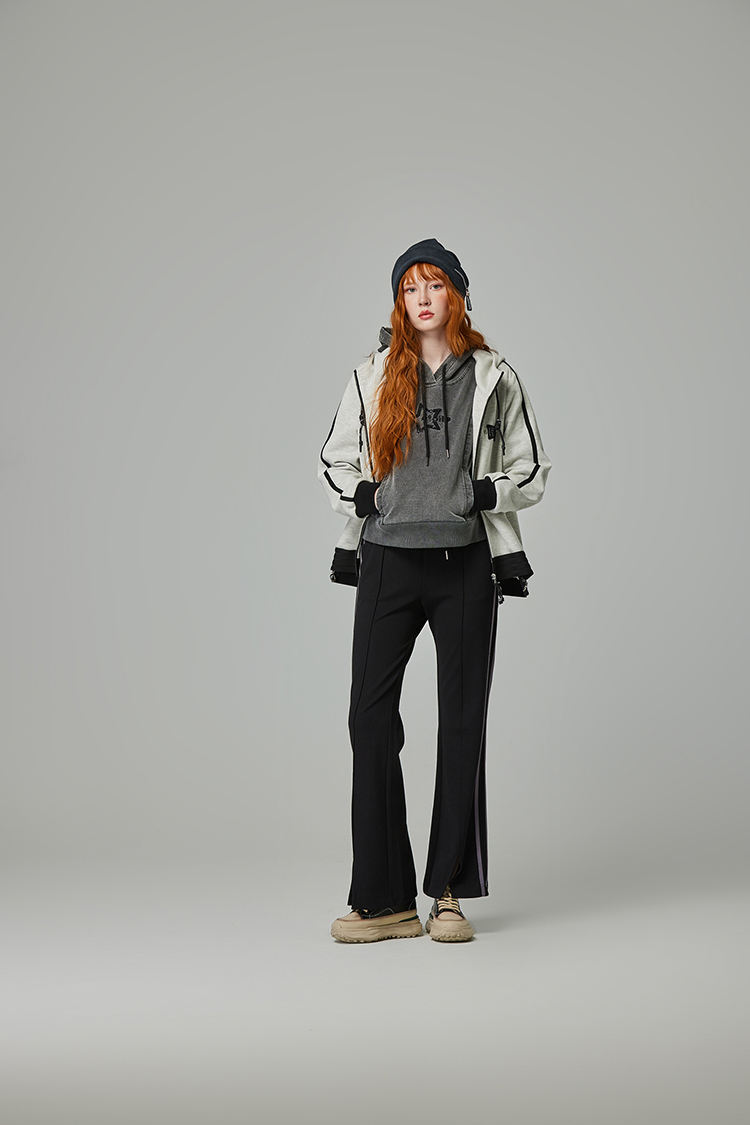 abito星星亮片連帽上衣