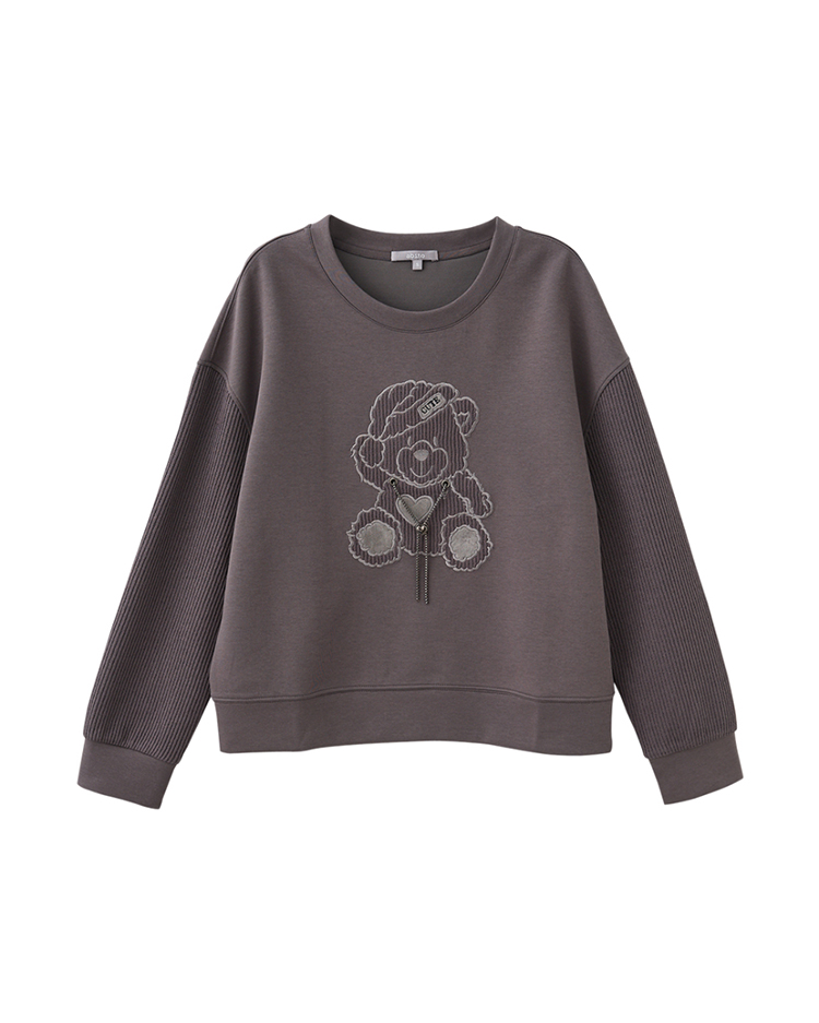 abito愛心小熊刺繡上衣