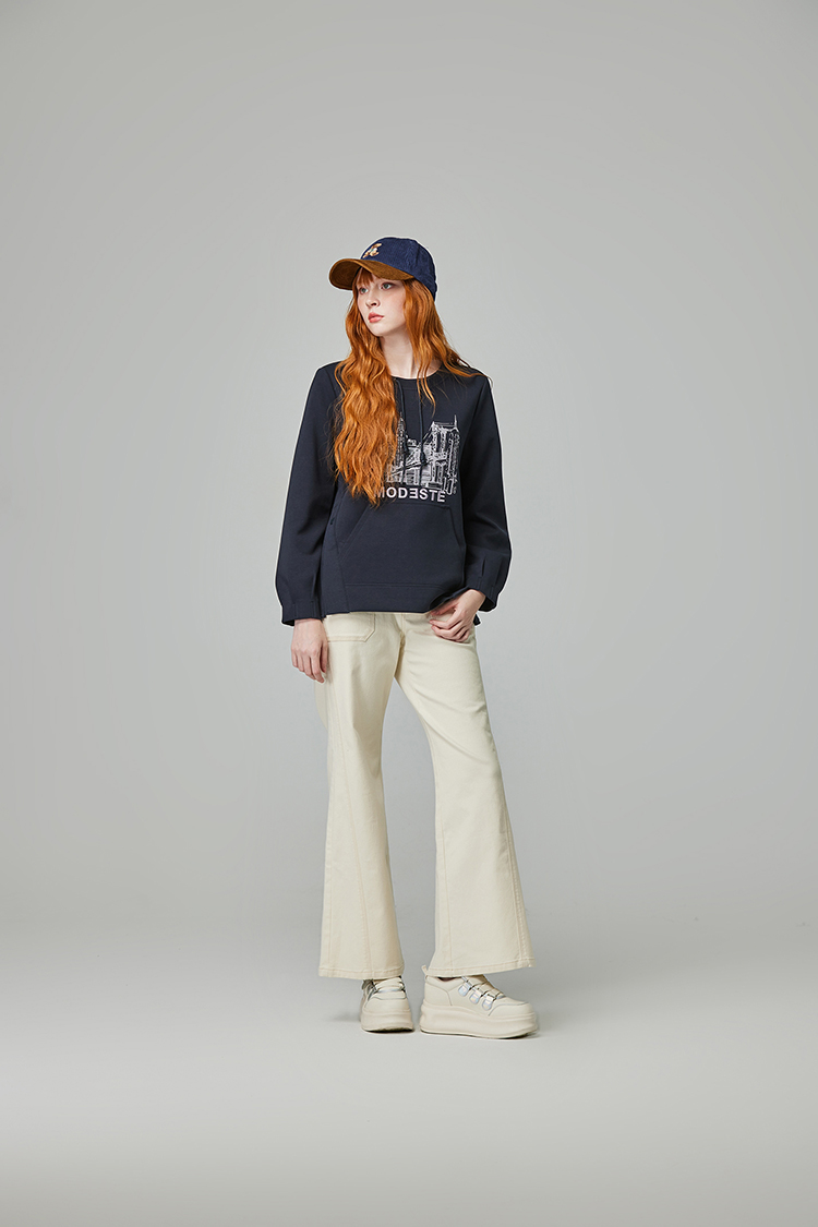 abito復古舊印圖案上衣